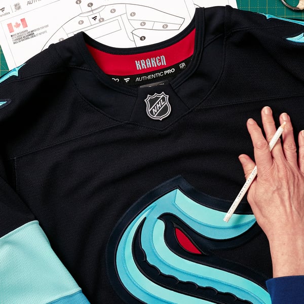 Men's Seattle Kraken Fanatics Deep Sea Blue Home Authentic Pro Jersey - Image 7