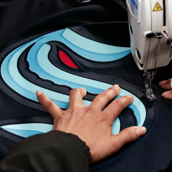 Men's Seattle Kraken Fanatics Deep Sea Blue Home Authentic Pro Jersey - Image 5