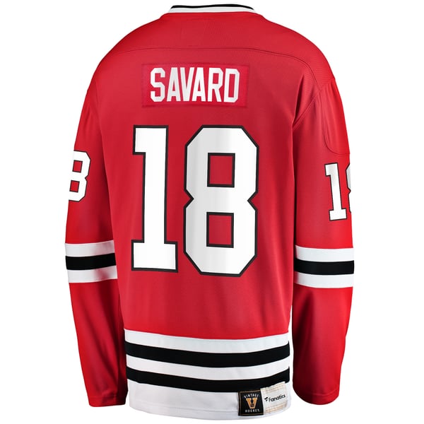 Men's Chicago Blackhawks Denis Savard Fanatics Red Premier Breakaway Retired Player Jersey - Image 4