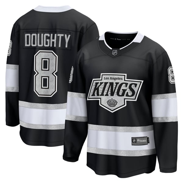 Men's Los Angeles Kings Drew Doughty Fanatics Black Home Premier Breakaway Player Jersey - Image 2