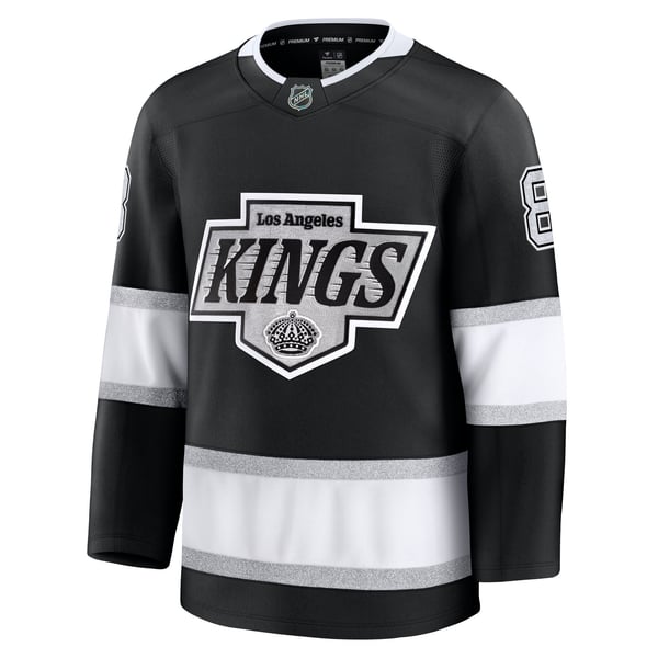 Men's Los Angeles Kings Drew Doughty Fanatics Black Home Premium Jersey - Image 3