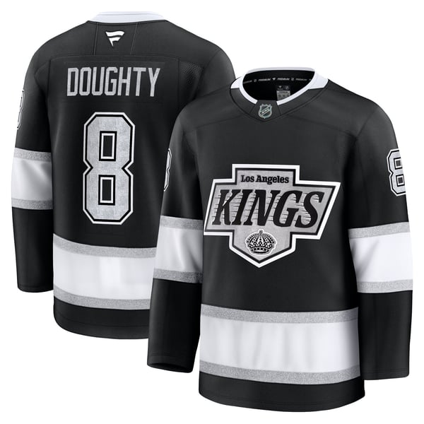 Men's Los Angeles Kings Drew Doughty Fanatics Black Home Premium Jersey - Image 1