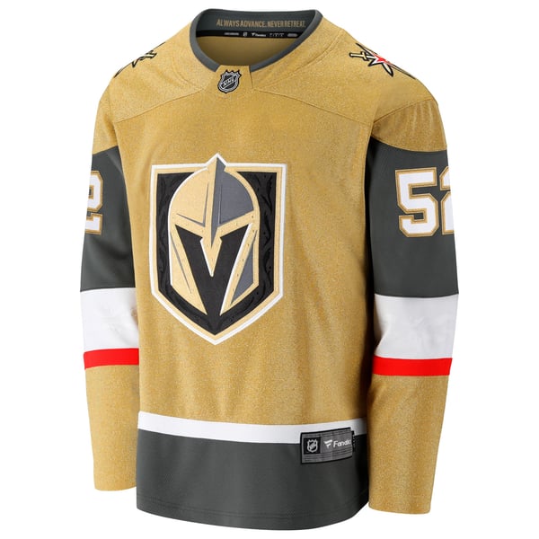 Men's Vegas Golden Knights Dylan Coghlan Fanatics Gold Home Breakaway Jersey - Image 3