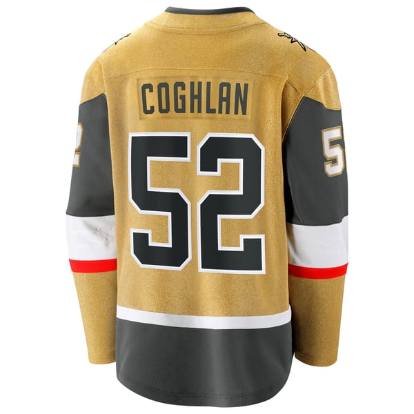 Men's Vegas Golden Knights Dylan Coghlan Fanatics Gold Home Breakaway Jersey - Image 4