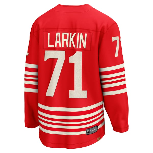 Men's Detroit Red Wings Dylan Larkin Fanatics Red Centennial Breakaway Player Jersey - Image 4