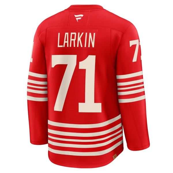 Men's Detroit Red Wings Dylan Larkin Fanatics Red Centennial Premium Player Jersey - Image 4
