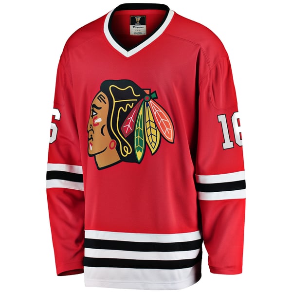 Men's Chicago Blackhawks Eddie Olczyk Fanatics Red Premier Breakaway Retired Player Jersey - Image 3