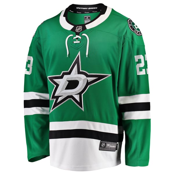 Men's Dallas Stars Esa Lindell Fanatics Kelly Green Breakaway Jersey - Image 3
