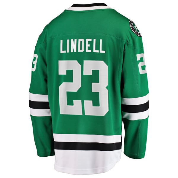 Men's Dallas Stars Esa Lindell Fanatics Kelly Green Breakaway Jersey - Image 4