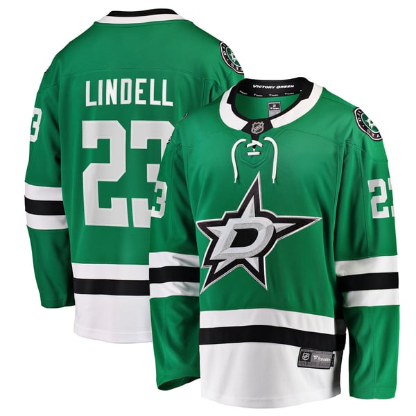Men's Dallas Stars Esa Lindell Fanatics Kelly Green Breakaway Jersey - Image 1