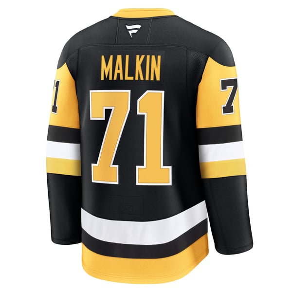Men's Pittsburgh Penguins Evgeni Malkin Fanatics Black Home Premium Jersey - Image 4