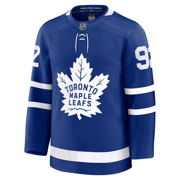 Men's Toronto Maple Leafs Gavin McKenna Fanatics Blue Home Premium Jersey - Image 3