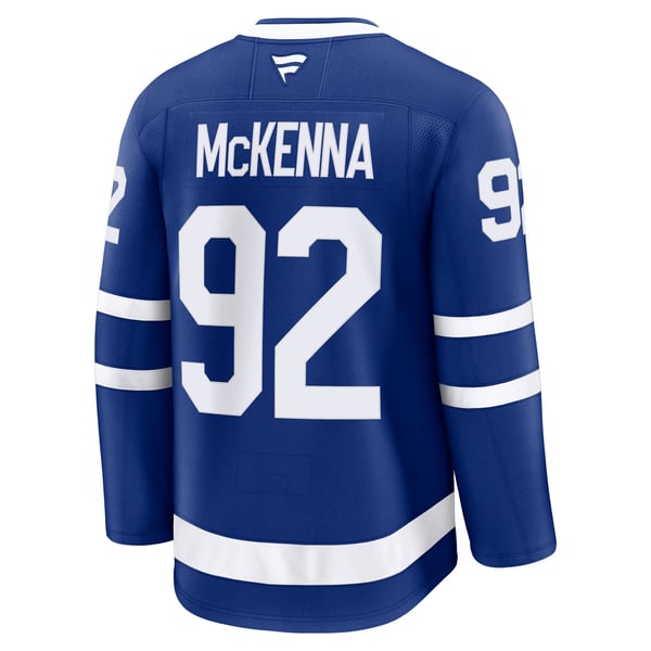Men's Toronto Maple Leafs Gavin McKenna Fanatics Blue Home Premium Jersey - Image 4