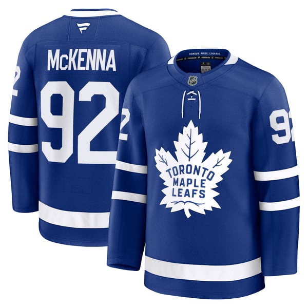 Men's Toronto Maple Leafs Gavin McKenna Fanatics Blue Home Premium Jersey - Image 1