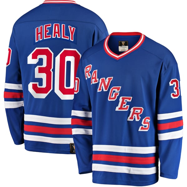 Men's New York Rangers Glenn Healy Fanatics Blue Premier Breakaway Retired Player Jersey - Image 2