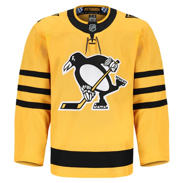 Men's Pittsburgh Penguins Fanatics Gold Alternate Authentic Pro Jersey - Image 3