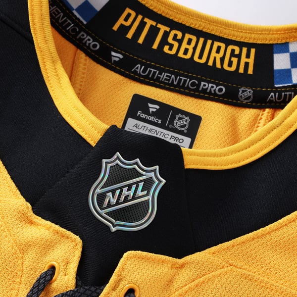 Men's Pittsburgh Penguins Fanatics Gold Alternate Authentic Pro Jersey - Image 5