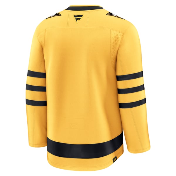 Men's Pittsburgh Penguins Fanatics Gold Alternate Premium Jersey - Image 4