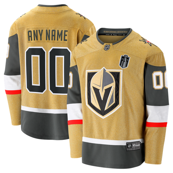Men's Vegas Golden Knights Fanatics Gold 2026 Stanley Cup Final Breakaway Custom Jersey - Image 2