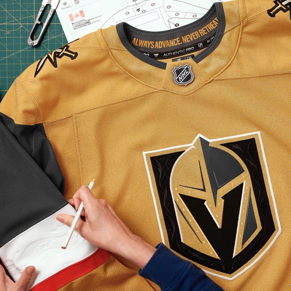 Men's Vegas Golden Knights Fanatics Gold Home Authentic Pro Custom Jersey - Image 7