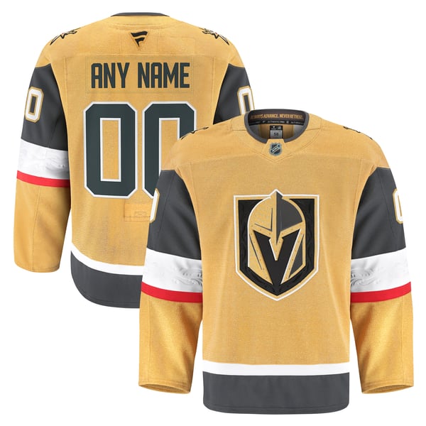 Men's Vegas Golden Knights Fanatics Gold Home Authentic Pro Custom Jersey - Image 1