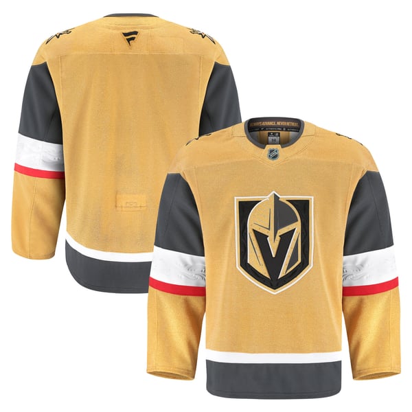 Men's Vegas Golden Knights Fanatics Gold Home Authentic Pro Jersey - Image 2