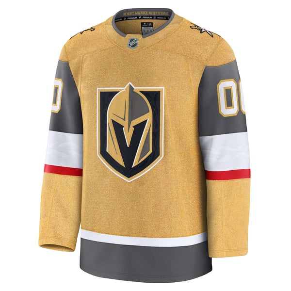 Men's Vegas Golden Knights Fanatics Gold Home Premium Custom Jersey - Image 3