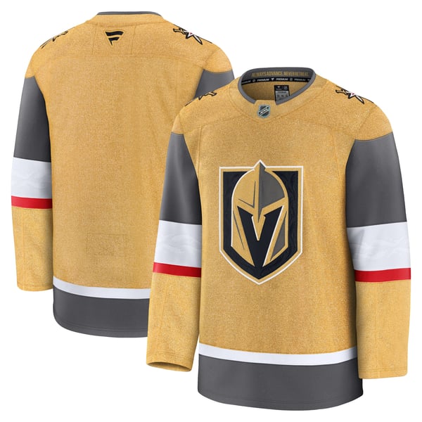 Men's Vegas Golden Knights Fanatics Gold Home Premium Jersey - Image 2
