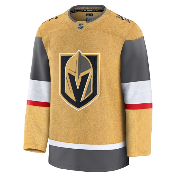 Men's Vegas Golden Knights Fanatics Gold Home Premium Jersey - Image 3