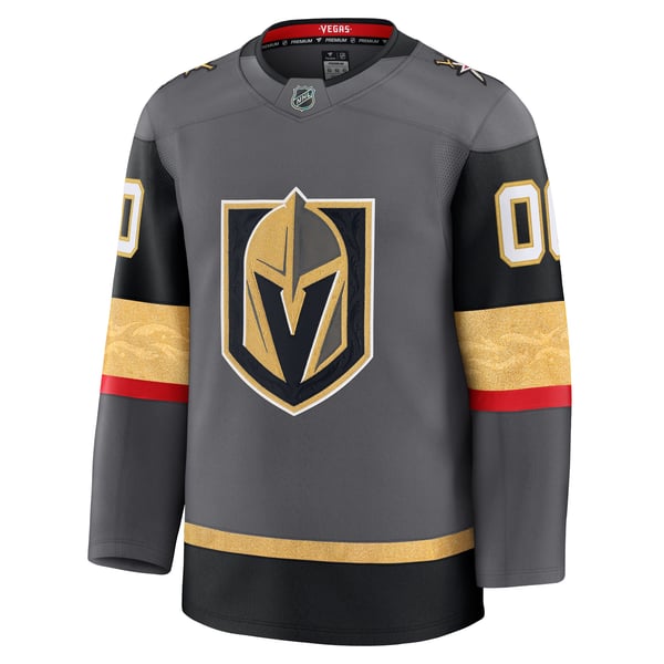 Men's Vegas Golden Knights Fanatics Gray Alternate Premium Custom Jersey - Image 3