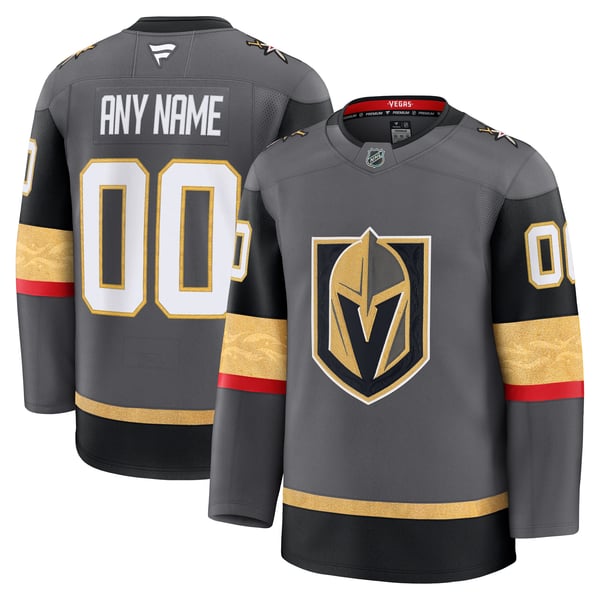 Men's Vegas Golden Knights Fanatics Gray Alternate Premium Custom Jersey - Image 1