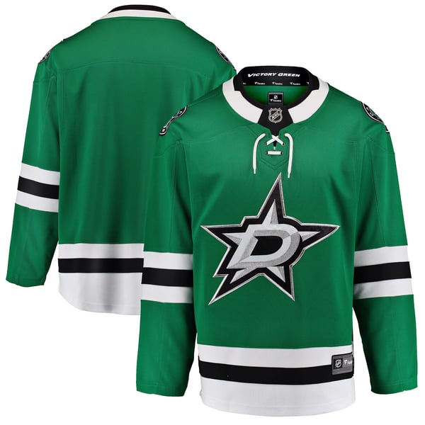 Men's Dallas Stars Fanatics Green Breakaway Home Jersey - Image 2