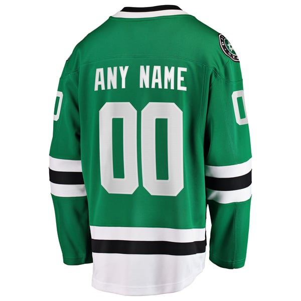 Men's Dallas Stars Fanatics Green Home Breakaway Custom Jersey - Image 4