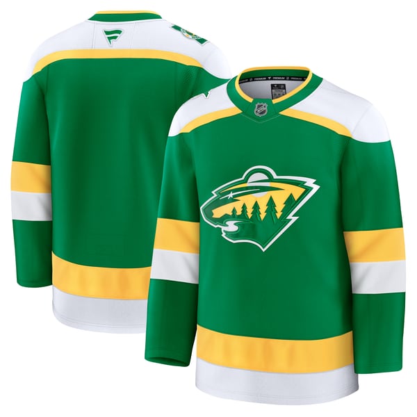 Men's Minnesota Wild Fanatics Green Alternate Premium Jersey - Image 2