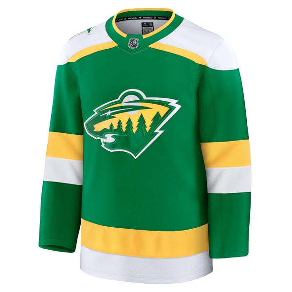 Men's Minnesota Wild Fanatics Green Alternate Premium Jersey - Image 3