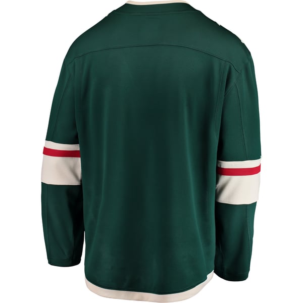 Men's Minnesota Wild Fanatics Green Breakaway Home Jersey - Image 4