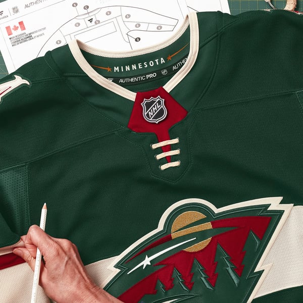 Men's Minnesota Wild Fanatics Green Home Authentic Pro Custom Jersey - Image 7