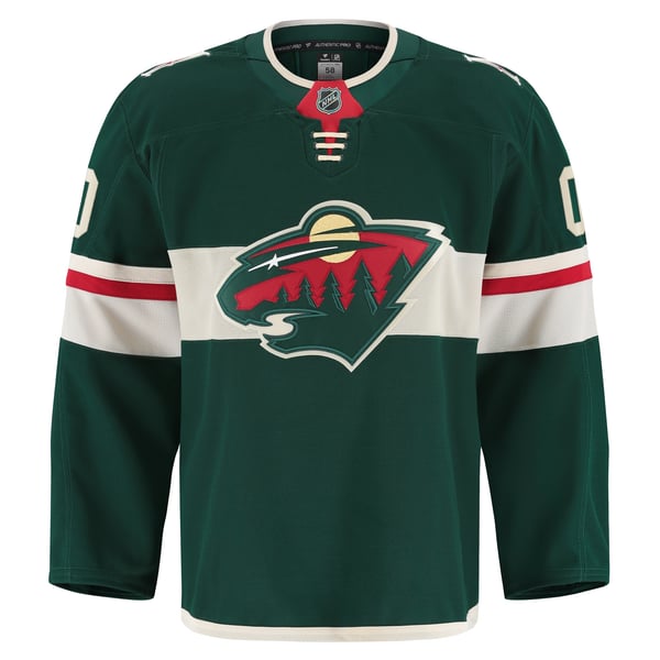 Men's Minnesota Wild Fanatics Green Home Authentic Pro Custom Jersey - Image 3