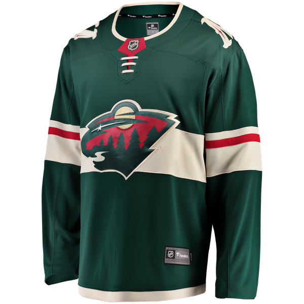 Men's Minnesota Wild Fanatics Green Home Breakaway Jersey - Image 3