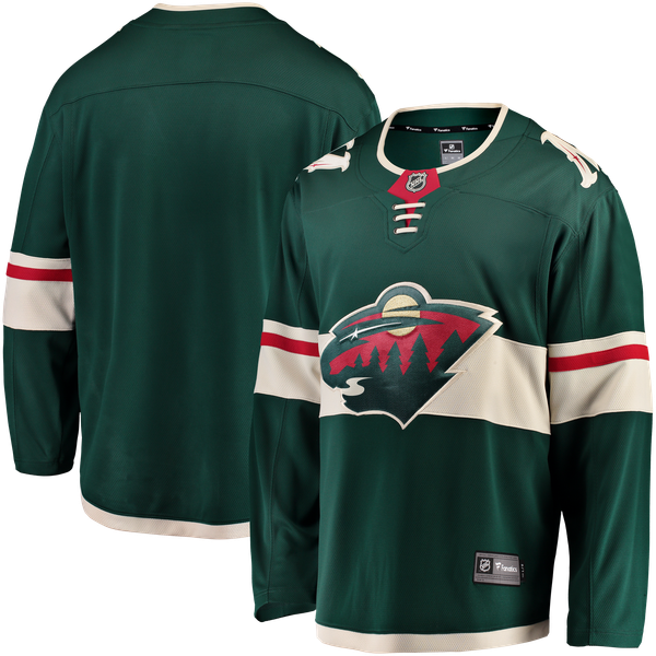 Men's Minnesota Wild Fanatics Green Home Breakaway Jersey - Image 1