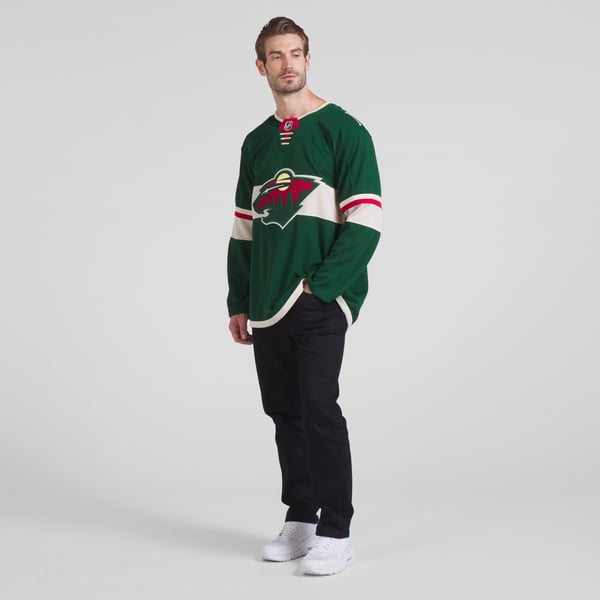 Men's Minnesota Wild Fanatics Green Home Premium Jersey - Image 7