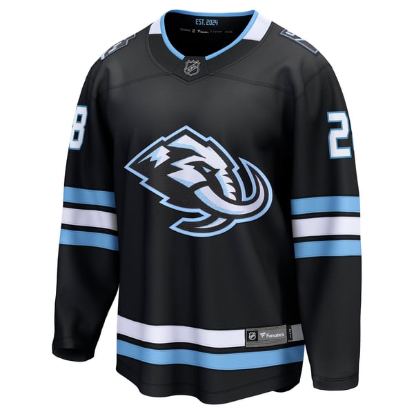 Men's Utah Mammoth Ian Cole Fanatics Black Home Breakaway Player Jersey - Image 3
