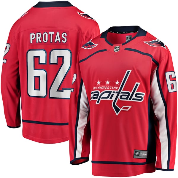 Men's Washington Capitals Ilya Protas Fanatics Red Home Breakaway Jersey - Image 2