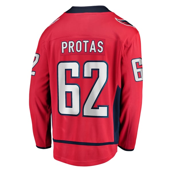 Men's Washington Capitals Ilya Protas Fanatics Red Home Breakaway Jersey - Image 4