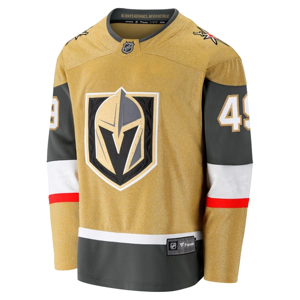 Men's Vegas Golden Knights Ivan Barbashev Fanatics Gold Home Breakaway Jersey - Image 3