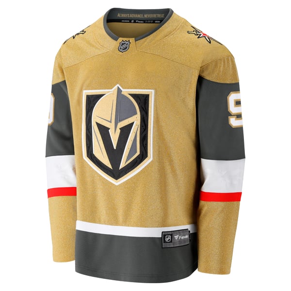 Men's Vegas Golden Knights Jack Eichel Fanatics Gold Home Breakaway Jersey - Image 3