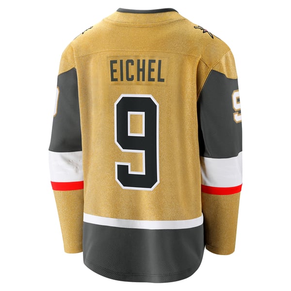 Men's Vegas Golden Knights Jack Eichel Fanatics Gold Home Breakaway Jersey - Image 4