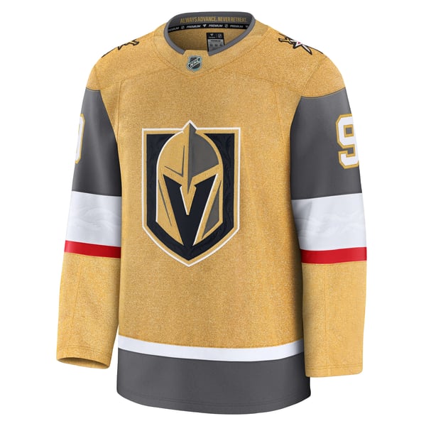 Men's Vegas Golden Knights Jack Eichel Fanatics Gold Home Premium Jersey - Image 3