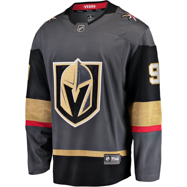 Men's Vegas Golden Knights Jack Eichel Fanatics Gray  Breakaway Jersey - Image 3