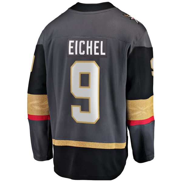 Men's Vegas Golden Knights Jack Eichel Fanatics Gray  Breakaway Jersey - Image 4
